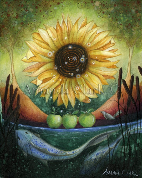 Autumn Equinox.  Art print by Amanda Clark.