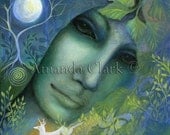 Goddess Flidais. Art print by Amanda Clark