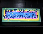 Bar and grill sign, Man Cave, Fathers Day