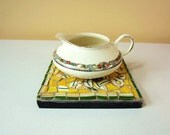 Bright Yellow Mosaic Trivet
