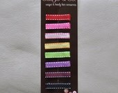 SPRING SALE Newborn/Baby/Infant/Toddler/Little Girl Hair Bow Clips - 8-Pack Simple Clippies - No - Slip Hair Clips - Red, Pink Orange and M