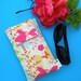Roomy Sunglasses Case in a Design of Butterflies and Flowers