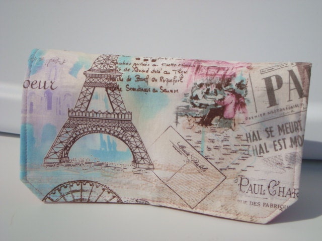 Coupon Organizer Cash Budget Organizer Holder- Attaches to your Shopping Cart -April in Paris