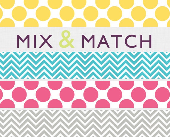 Etsy Shop Banner, choose your pattern & colour. Chevron. Dots. Simple, fun banner.