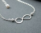 Silver Infinity Bracelet, Sterling Silver, Friendship, Love, Best Friends, Sisters, Mom, Eternal Love