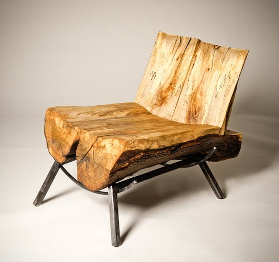 Silver Ghost Chair - Salvaged live-edge maple chair
