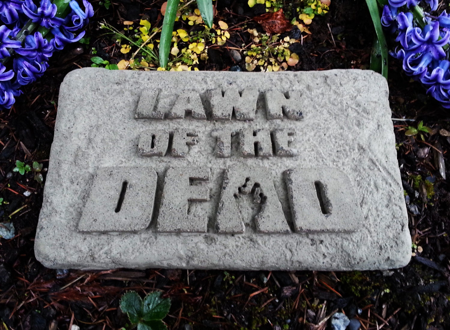 Lawn of the Dead, garden stone