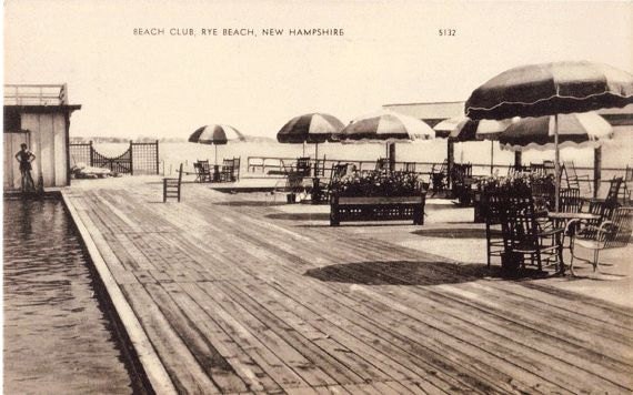 Vintage New Hampshire Postcard - Beach Club, Rye Beach (Unused)