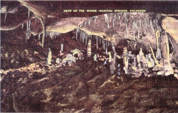 Vintage Colorado Postcard - Cave of the Winds, Manitou Springs (Unused)