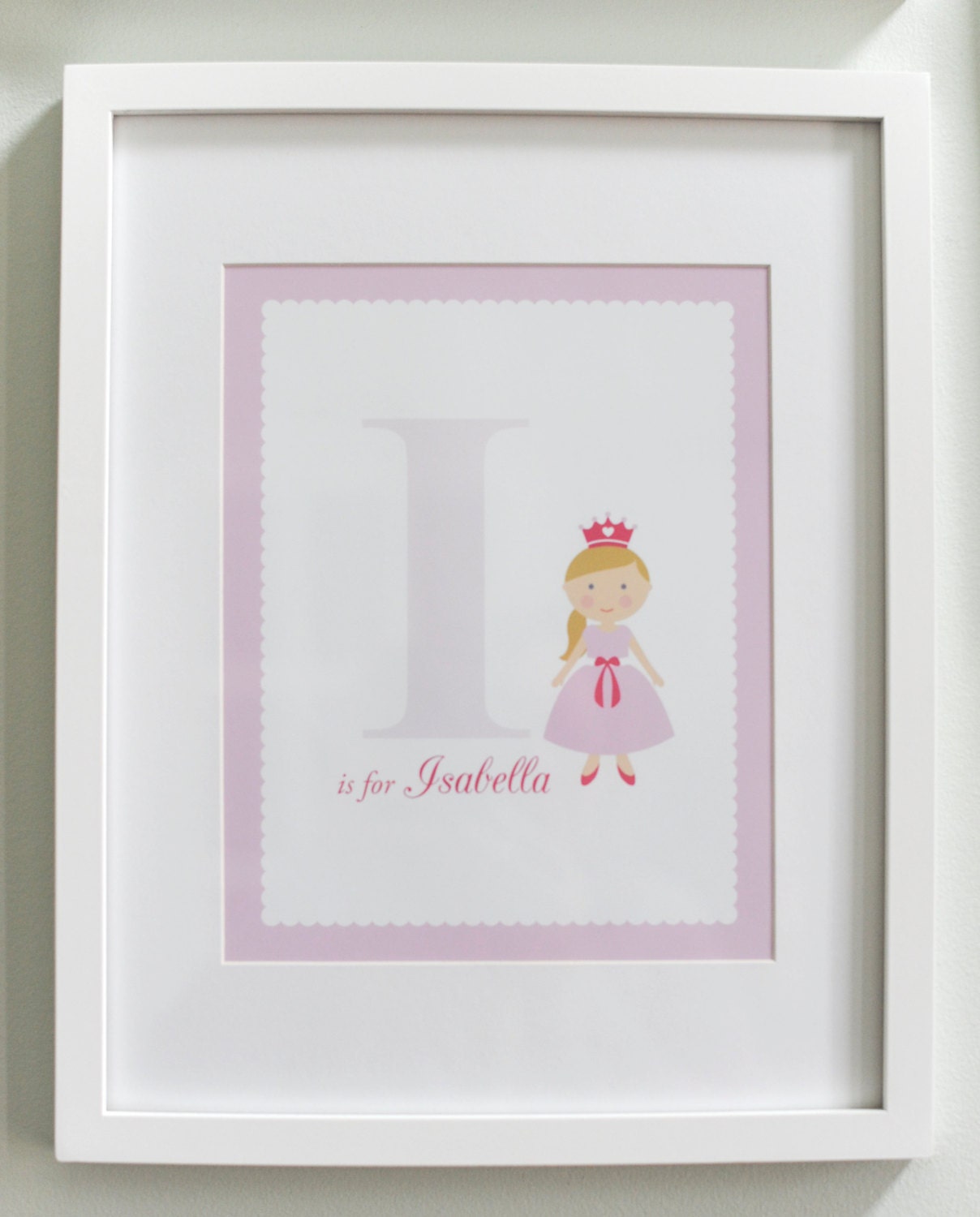 Printable Personalized Name/Initial Art Print - PDF File Il_570xn