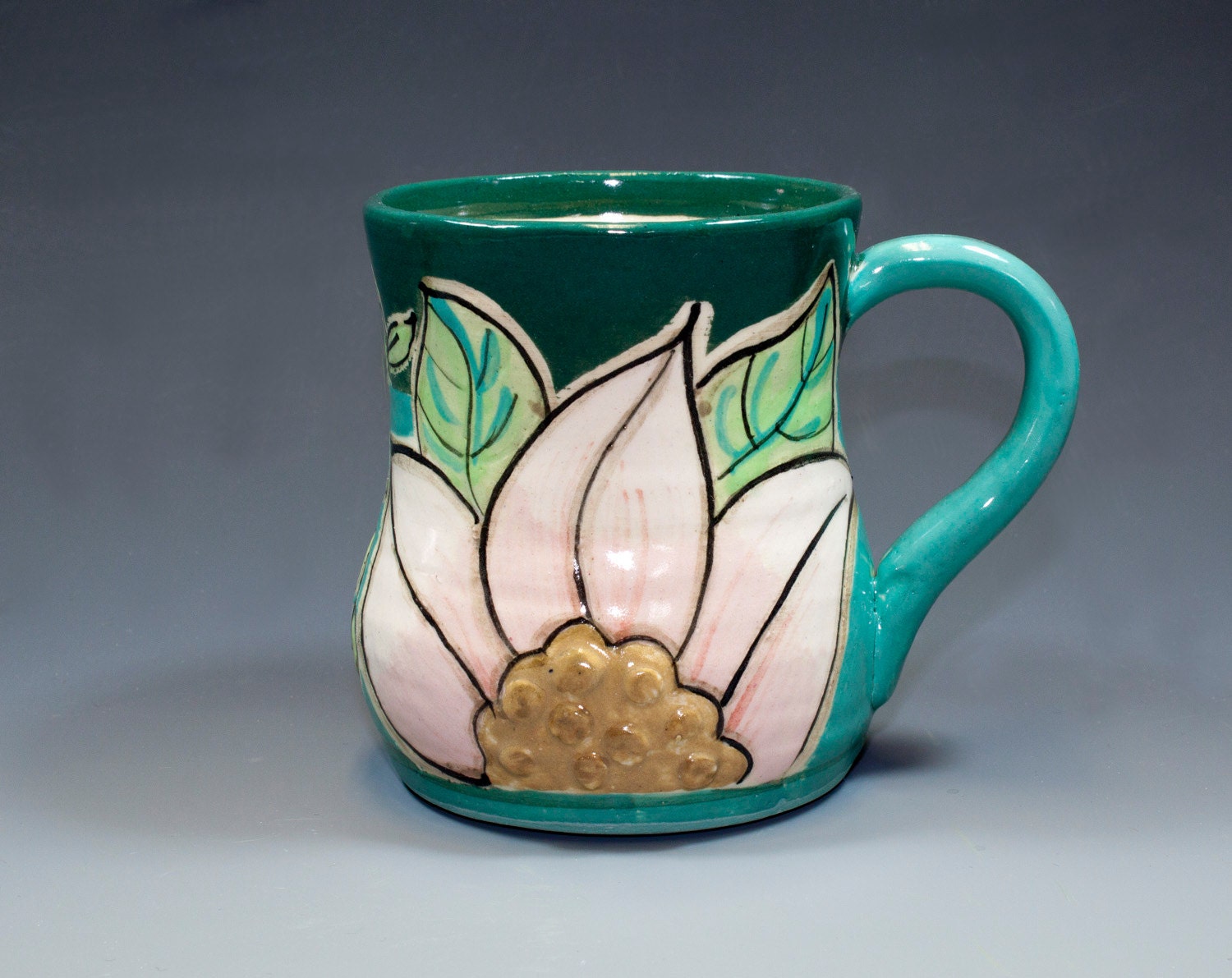 Teal and Jade Mug