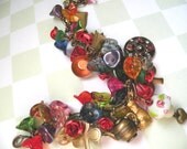 Down the Rabbit Hole - Alice in Wonderland Statement Charm Bracelet