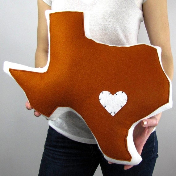 Customizable Texas State Pillow