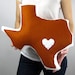 Customizable Texas State Pillow
