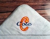 Personalized Infant Hooded Towel - ONE - You Choose your Fabric - Personalized Hooded Towel - Baby Shower Gift - Infant Towel