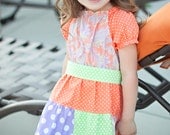 The Summer Sorbet Sister Peasant dress- from Mellon Monkeys