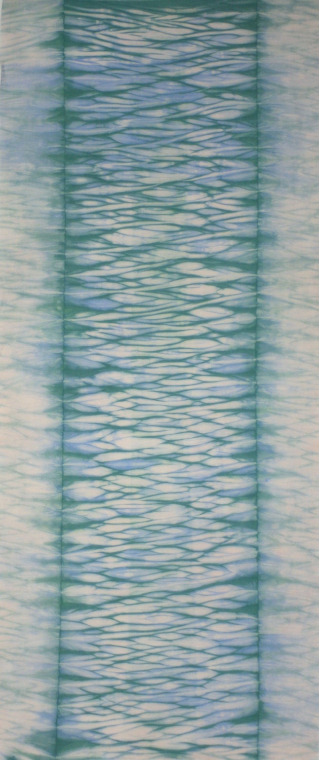 Hand Dyed Shibori Fabric - Isumi - One Half Yard