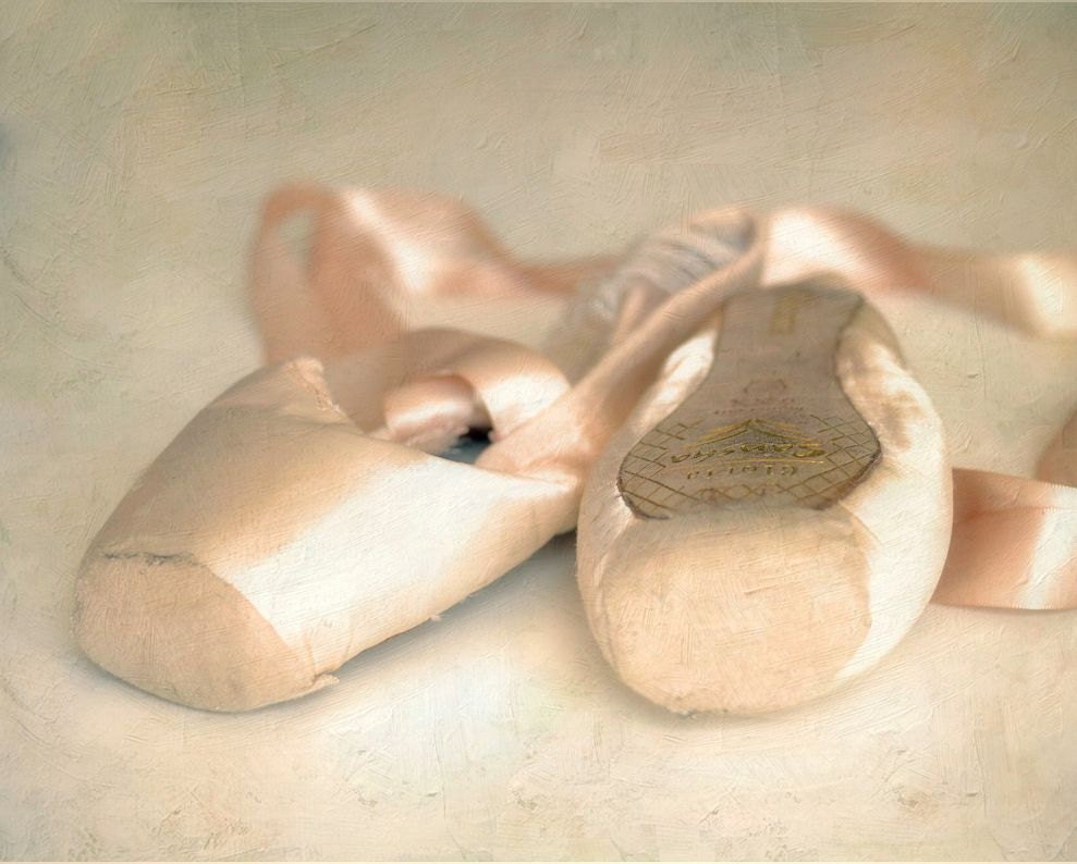 Ballet shoes pastel pink romantic dance photography closeup dreamy pointe shoes dancer - Dance Away 8 x 10