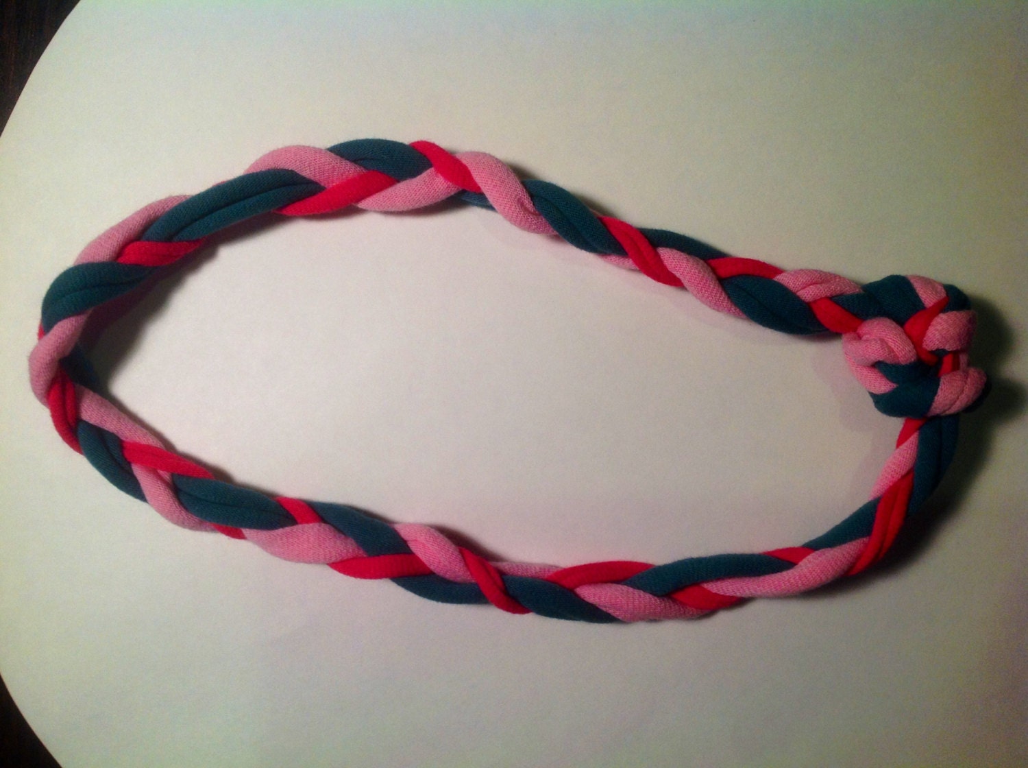 Sensory jewelry - oral motor - chew necklace oral motor pink and turquoise 