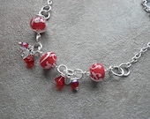 Candy Apple - lampwork necklace