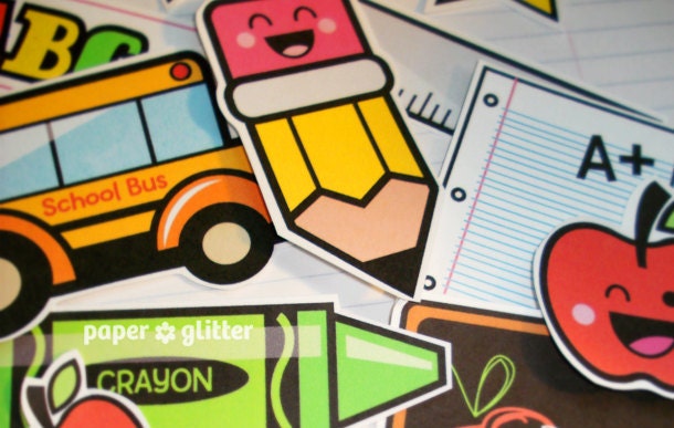 Back to School or Classroom Collage Sheet - Printable PDF