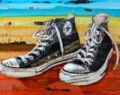 Retro sneakers vintage- "Meaningful Converse-ations"- fine art print 5x7