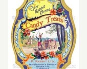 Vintage Victorian Easter Candy Collage Sheet Digital Labels Tags Images Scrapbook Download