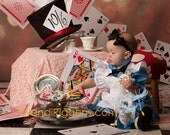 Alice In Wonderland Costume - Light Blue Dress and White Pinafore