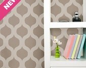 Cascade Allover Stencil Pattern - Small Scale - reusable stencil patterns for walls just like wallpaper - DIY decor
