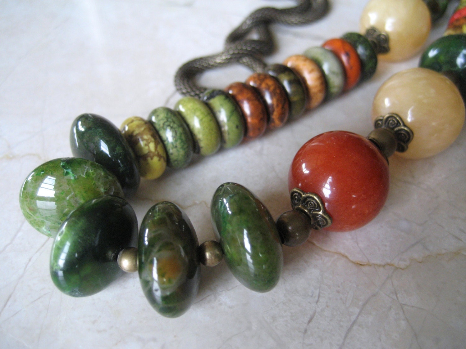 Summertime Dazzle - Agate Statement Necklace