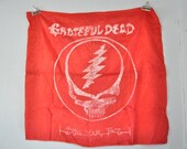 Vintage Grateful Dead Tapestry 70s 80s Silky Festival Rock n Roll Carnival Folk Hippie Jerry Garcia Concert Large Poster Wall Cloth 43x45