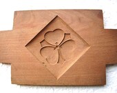 Vintage Japanese Kashigata Sweets Mold Kamon Family Crest Hearts