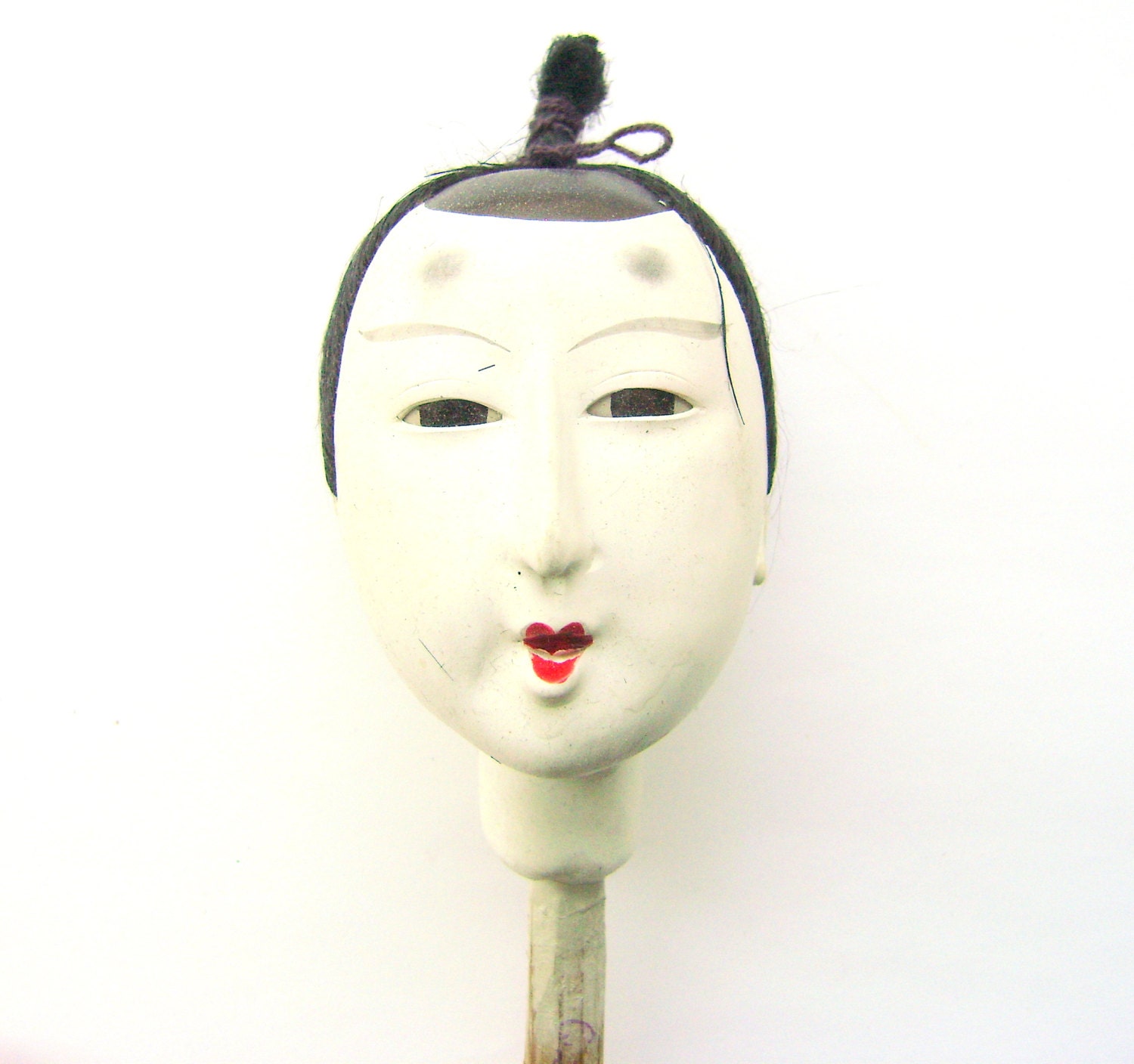 Vintage Japanese Doll Head Hina Matsuri Man Body Part  At Least 78 Years Old (S606)