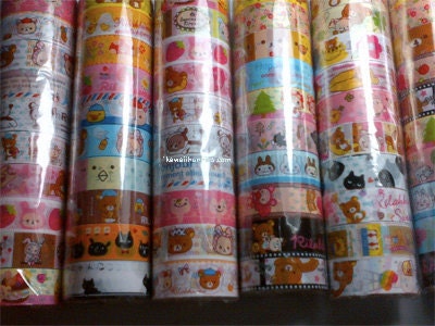 Kawaii various characters Mini Deco Tape