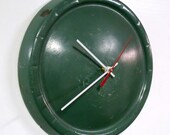 Studebaker Wall Clock - 1947 - 1949 Champion Hubcap Clock - Green Clock - 1948