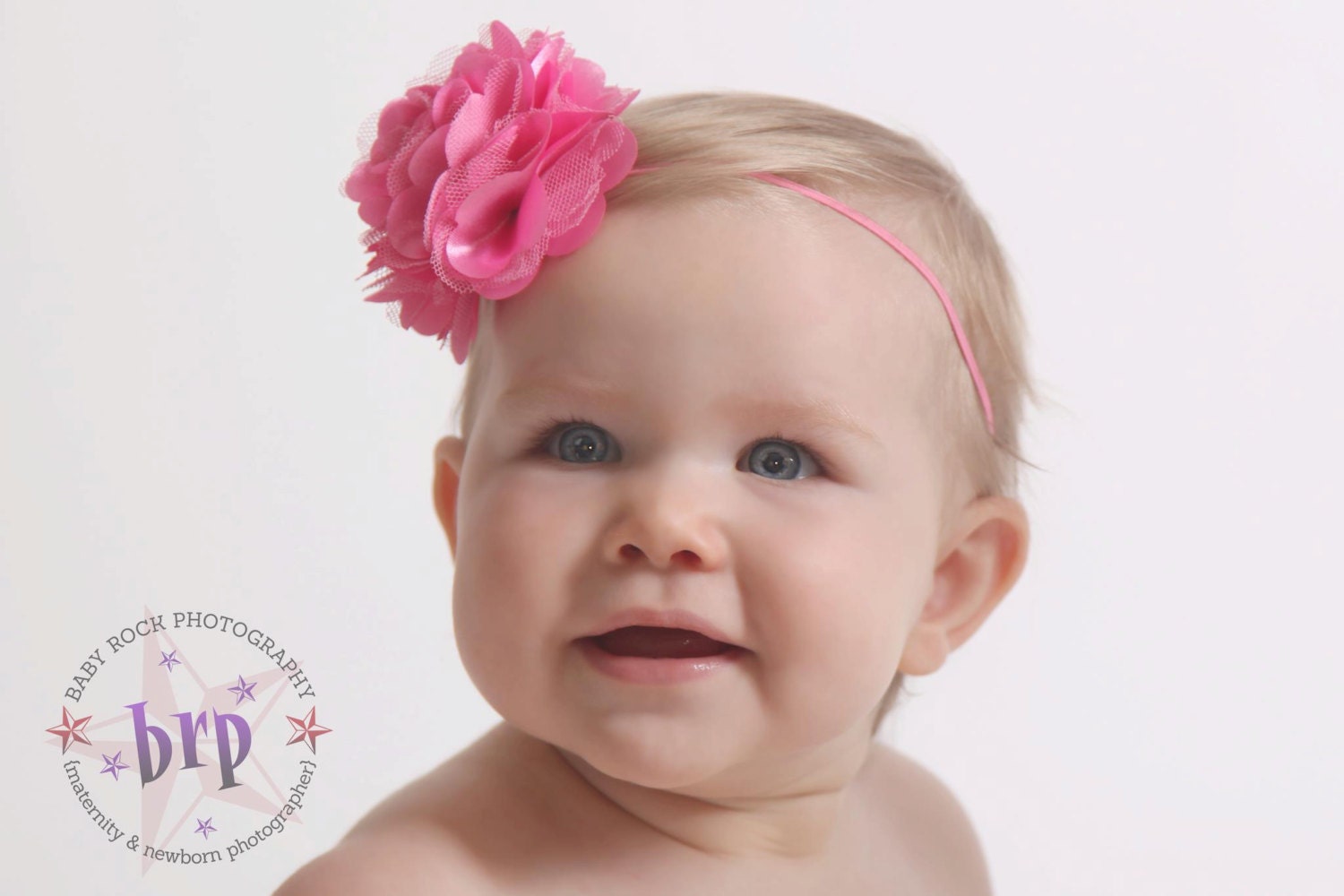Baby headband - Infant Headband - Newborn Headband - Toddler Headband - hot pink headband- flower headband - baby girl headband