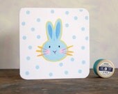 A new baby or christening card for a boy, blank inside