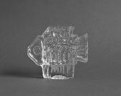 Mid Century Glass Fish Figure - Modern, Retro, Eames, Finnish, Figurine
