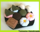 ETSY Pretend food - Felt food-   Fabulous Japanese cakes (9pc)