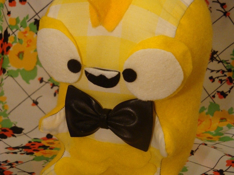 Dinosaur - Lenny the Dapper Dino - Plush - Stuffed Toy - Stuffed Animal - Prehistoric - Bowtie - Gingham