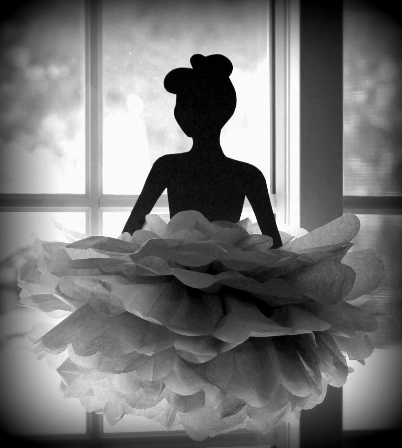 Princess pom pom kit Ballerina Ballet Dancer Ball Ballgown dress birthday party shower decoration centerpiece Il_570xn