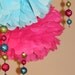 Embellished glitter-drop pom pom kit SET OF THREE bridal baby shower first birthday party decoration