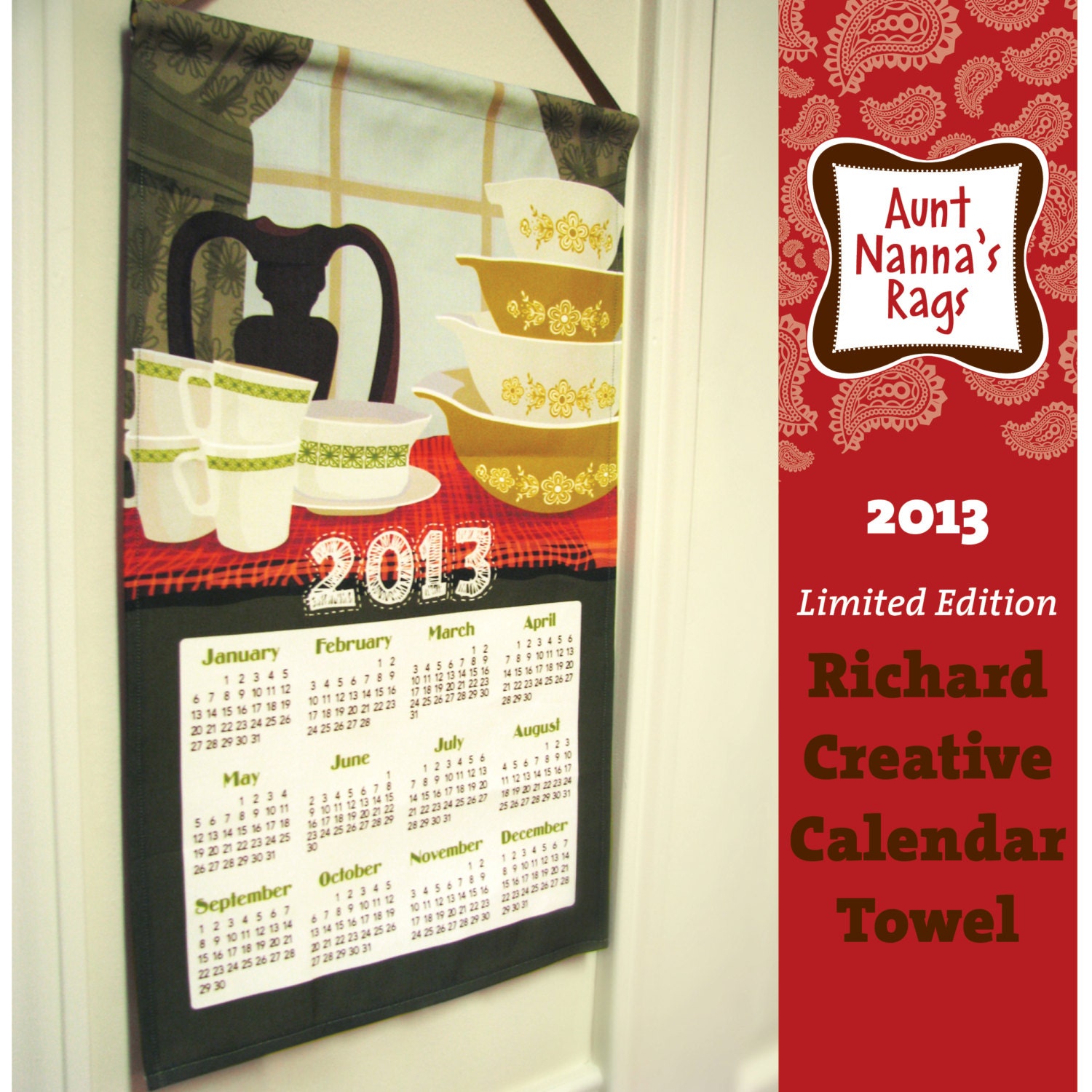 Finished 2013 Calendar Towel (LIMITED EDITION)