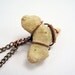 015 Shark Tooth Fossil Wire Wrapped Antique Copper Pendant