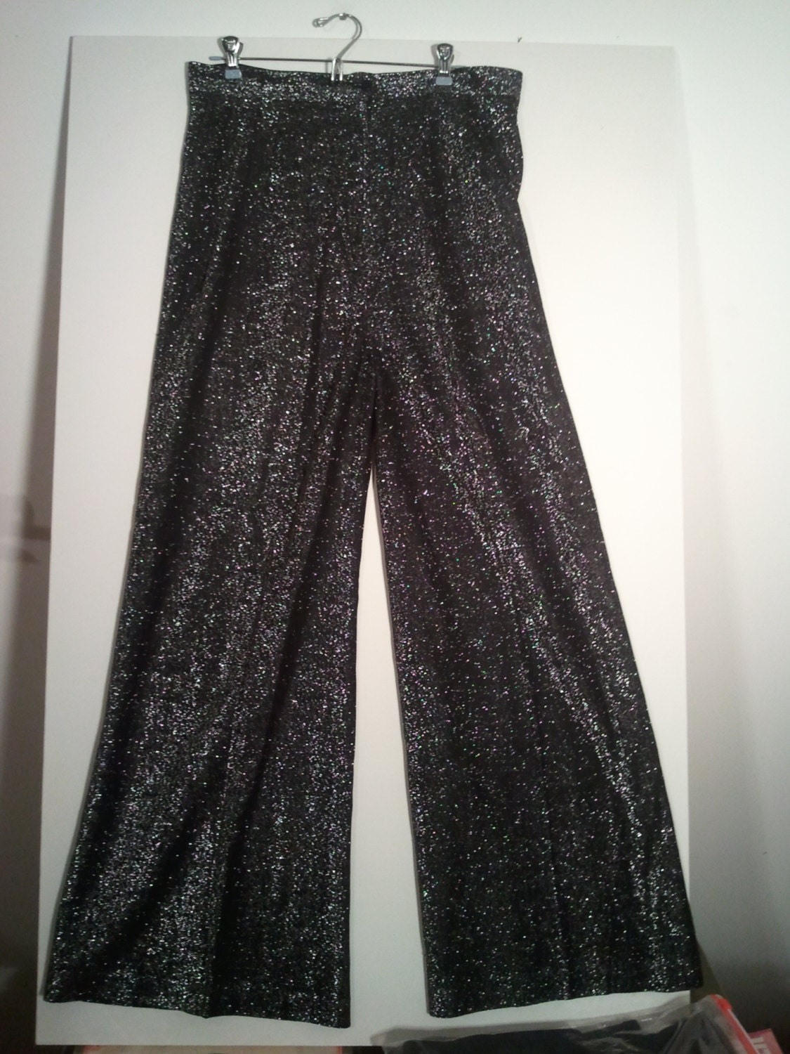 sparkly silver trousers