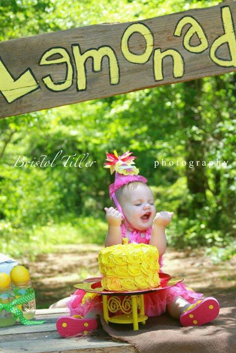 Pink Lemonade party hat in pale pink and sunshine yellow polka dots and stripes