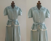 V I  N T A G E Fresh Mint dress/Forties