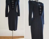 80's St. John's Knit Dress / Midnight Affair