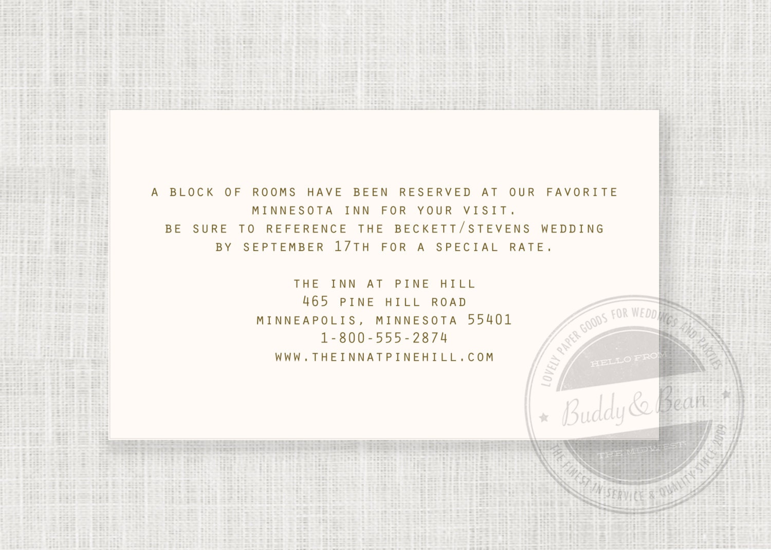 Abby. printable information insert