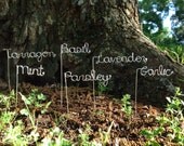 Set of 5 Custom Garden Markers- Other quantities available-Garden Stakes